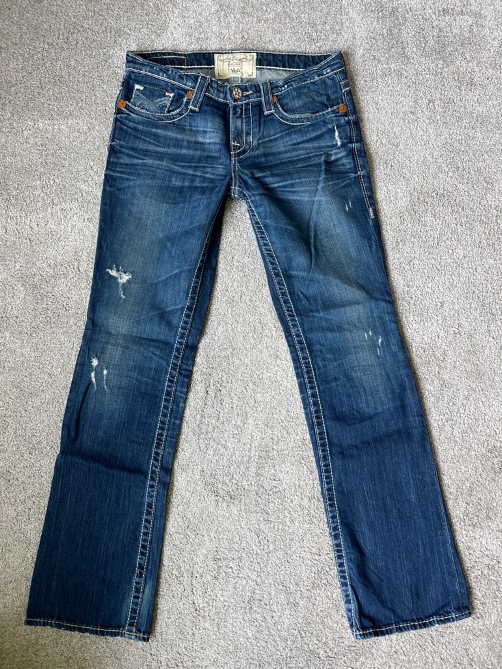 Big star “miki” Dark Wash Bootcut Jeans 26R - Picture 5 of 11
